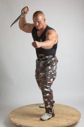 Man Adult Muscular White Martial art Standing poses Casual